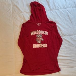 Wisconsin Badgers Hooded Long Sleeve